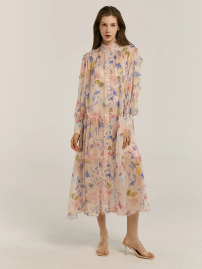 Fairy Belted Floral Midi Dress